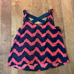 Black and Red Forever 21 Dressy Tank